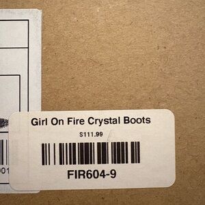 Angel Red Crystal Boots